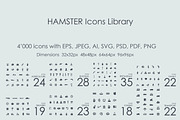 4000 HAMSTER Icons Library, an Icon by Palau (Thumbnail 2 of 13)