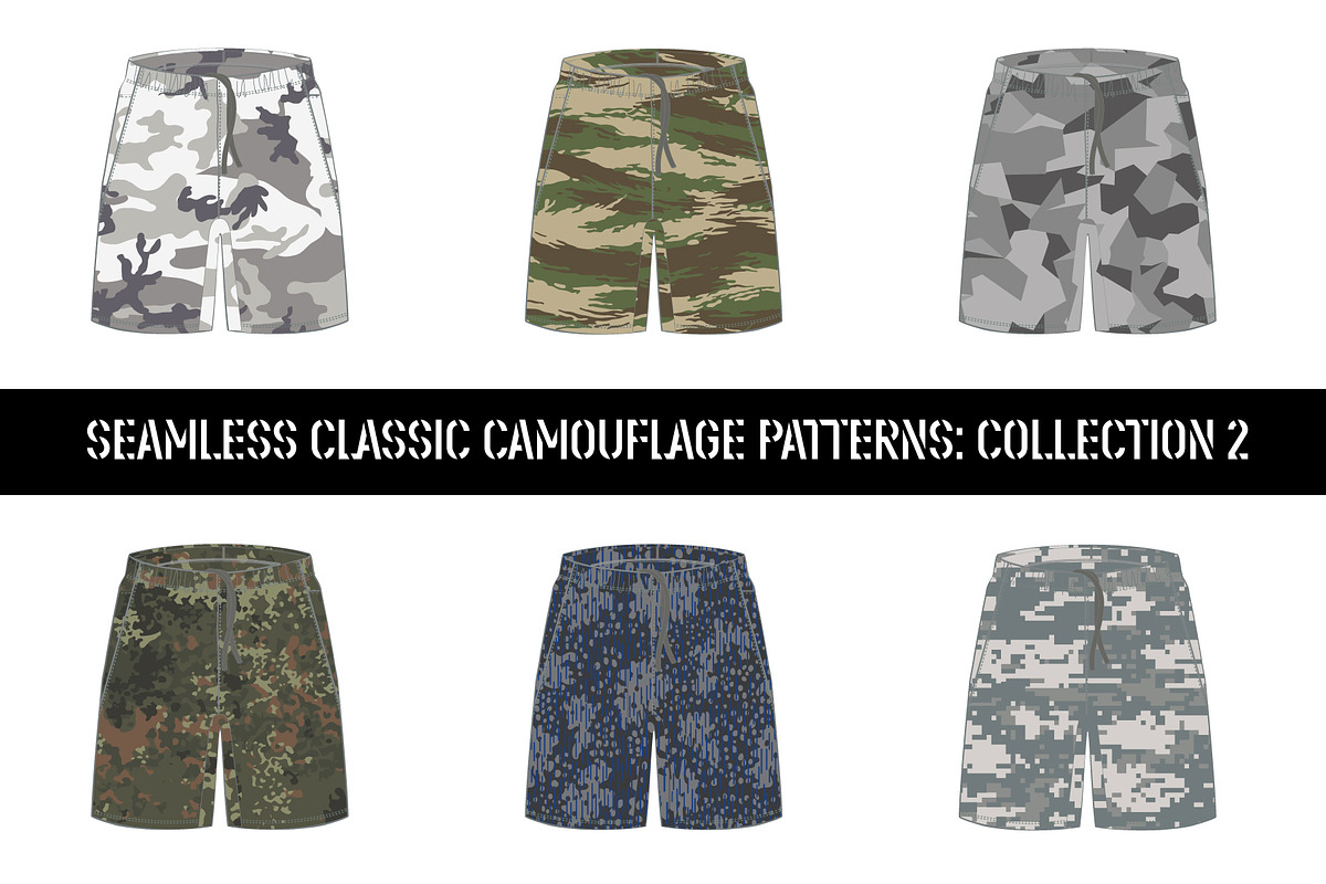 Seamless Classic Camouflage Patterns, a Pattern Graphic by Graphic Pattern Studio (Photo 5 of 5)
