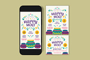 Happy Holi Flyer, a Flyer Template by graphicook (Thumbnail 2 of 3)