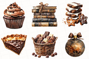Chocolate Christmas Clipart, an Illustration by OK Design (Thumbnail 3 of 5)