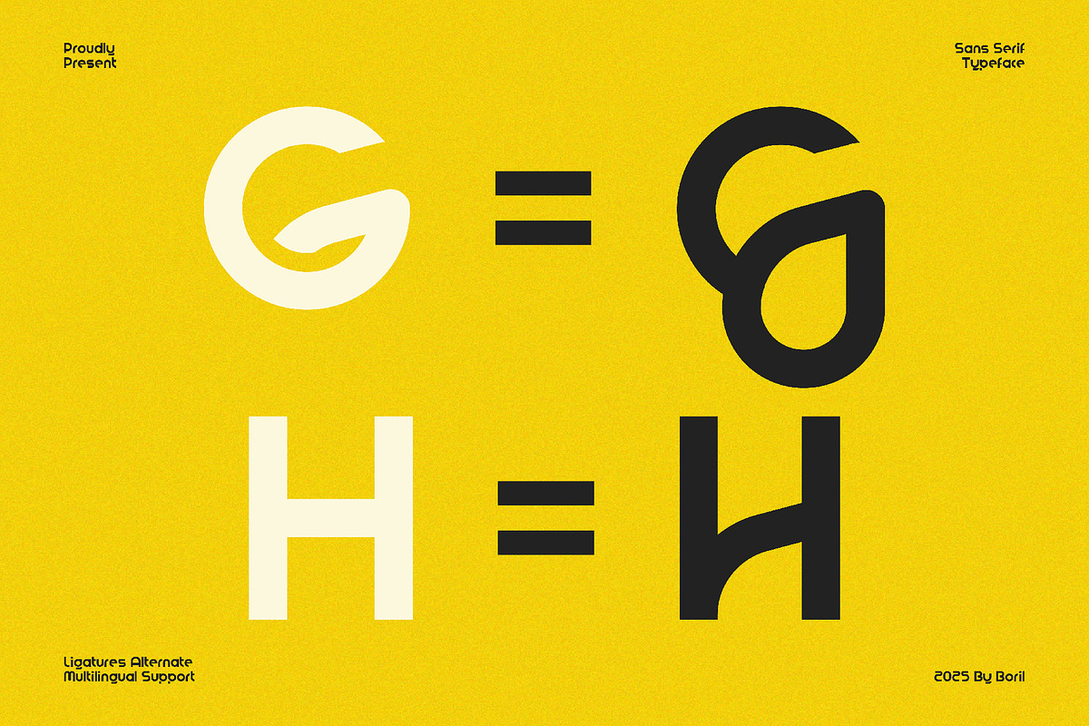 Giniloh - Unique Modern Sans, a Sans Serif Font by Boril Std (Photo 4 of 11)