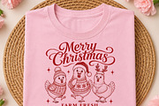 Funny Christmas Chicken PNG, a Seasonal Illustration by DreamCafeArt (Thumbnail 2 of 7)