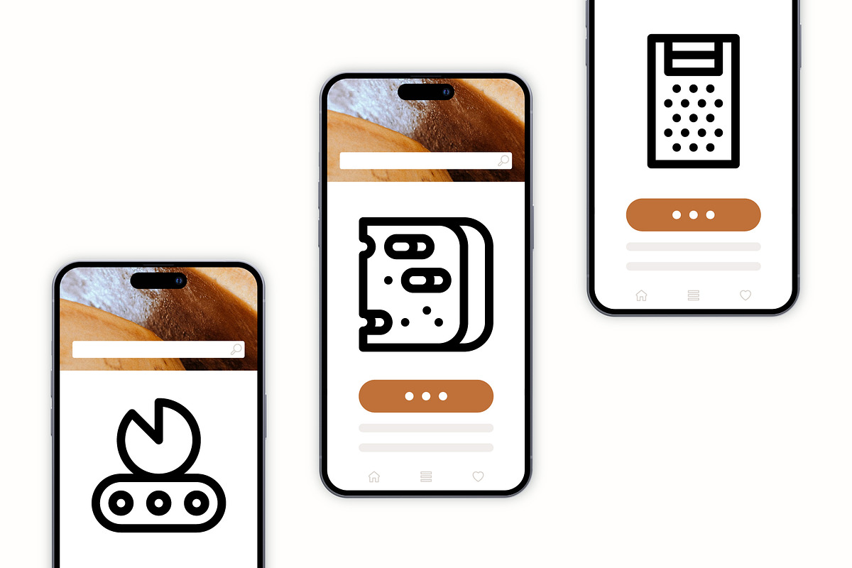 50 Cheese Icons, an Outline Icon by Side Project (Photo 6 of 8)