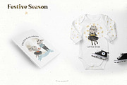 Festive Season. Cute Cats & Rabbits, an Animal Illustration by Cat In Colour (Thumbnail 13 of 16)