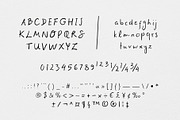 Quiet Ink - A Handwritten Font, a Handwritten Font by byherline (Thumbnail 2 of 4)
