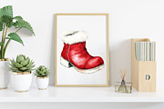 Christmas Elf Shoes Clipart, an Illustration by Canvas Craft (Thumbnail 6 of 8)