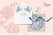 Vintage Asian ornament, a Decorative Illustration by Collection by VY (Thumbnail 2 of 9)