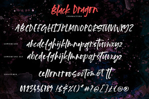 Black Dragon SVG Font