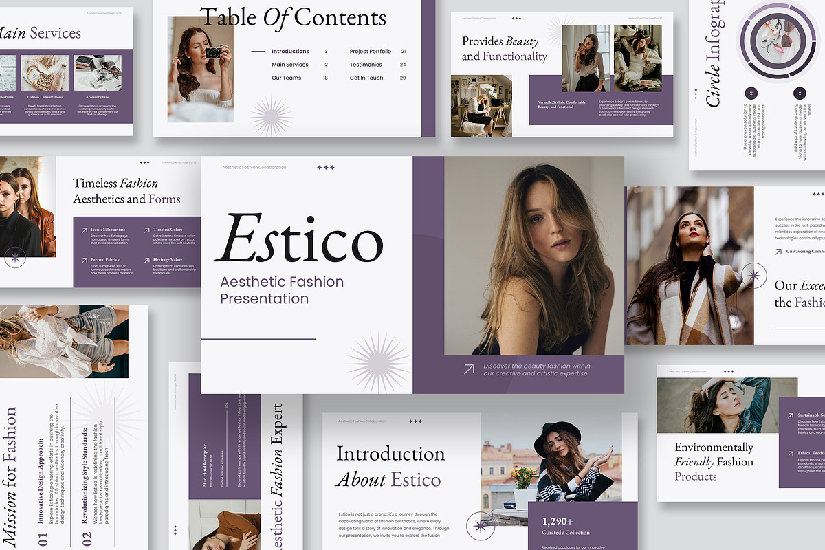 Estico Aesthetic Fashion GSlides, a Presentation Template by kerismaker (Photo 1 of 10)