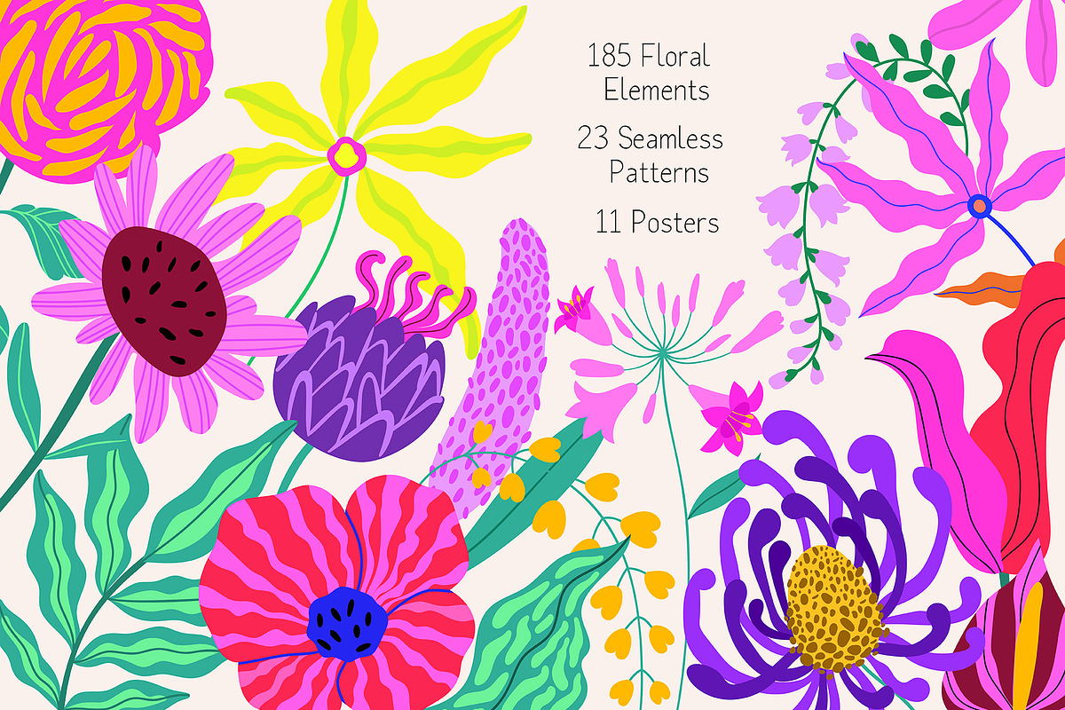 Bold Floral Illustration, a Decorative Illustration by OxanaTally (Photo 2 of 10)