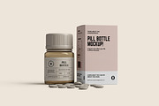 Pills Bottle Mockup, a Cups & Container Mockup by Ataku Design (Thumbnail 4 of 6)