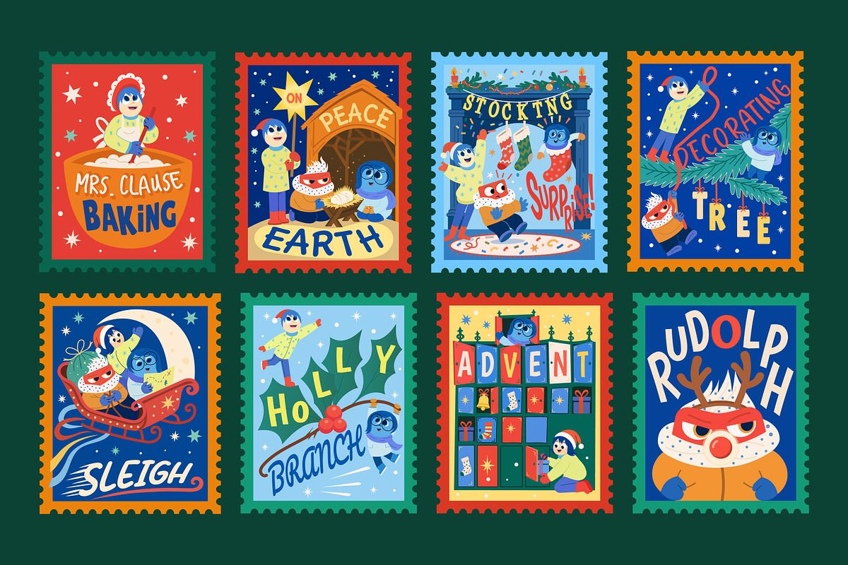 80 Christmas Stamp Bundle, a Seasonal Illustration by Vectors Market (Photo 8 of 12)