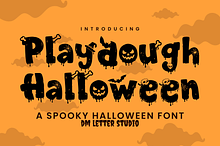 Playdough Halloween Font