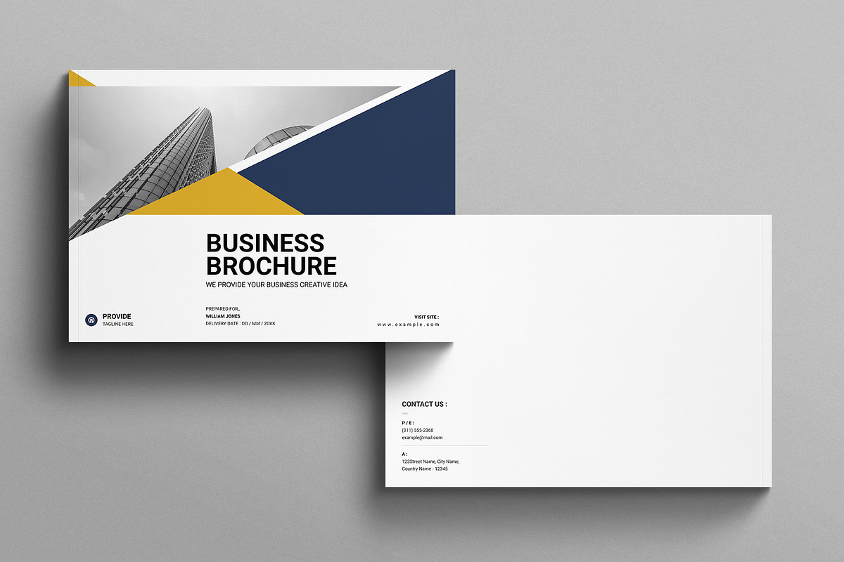 Business Brochure Template Landscape, a Brochure Template by E-Type (Photo 7 of 7)