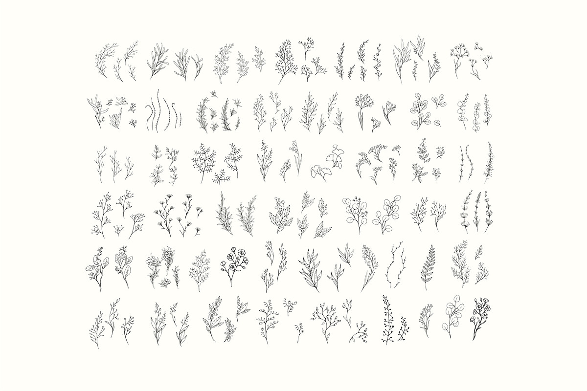 Winter Foliage collection, a Decorative Illustration by Merfin (Photo 4 of 14)