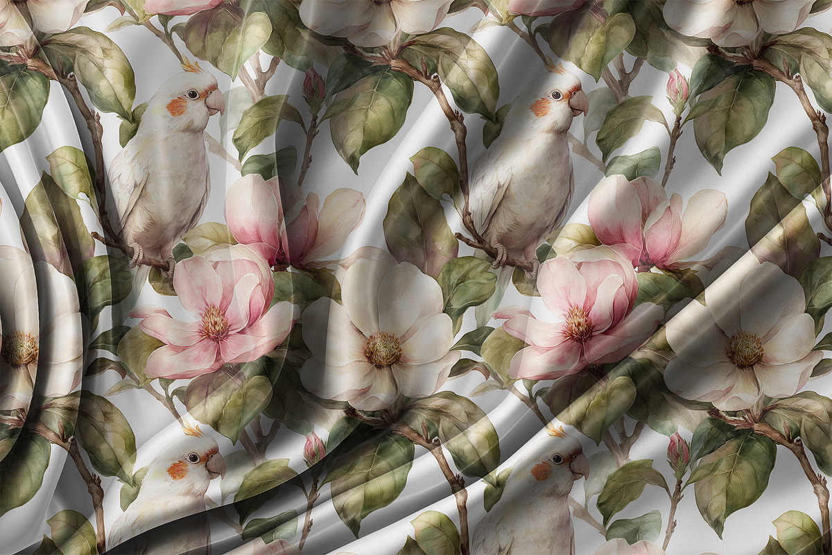 MAGNOLIA POEME Seamless Pattern, a Pattern Graphic by AYAKA Studio Co. (Photo 5 of 11)