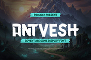 Antvesh Adventure Game Display Font, a Handwritten Font by trabaskriya (Thumbnail 1 of 10)