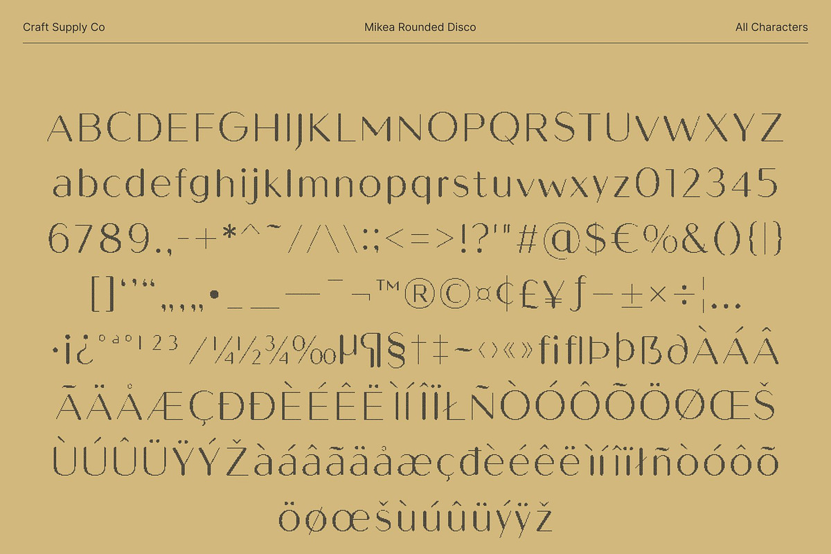 Mikea Rounded Disco, a Sans Serif Font by Craft Supply Co. (Photo 8 of 8)