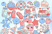 Berry Patriotic: 4th of July Bundle, a Seasonal Illustration by Huxmay (Thumbnail 5 of 7)