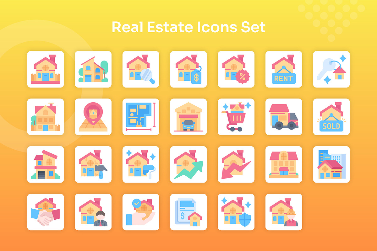 Real Estate Icons Set - Flat, an Icon by Kmg Design (Photo 2 of 2)