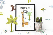 Safari. Design set., an Animal Illustration by kuchuk_design (Thumbnail 6 of 6)