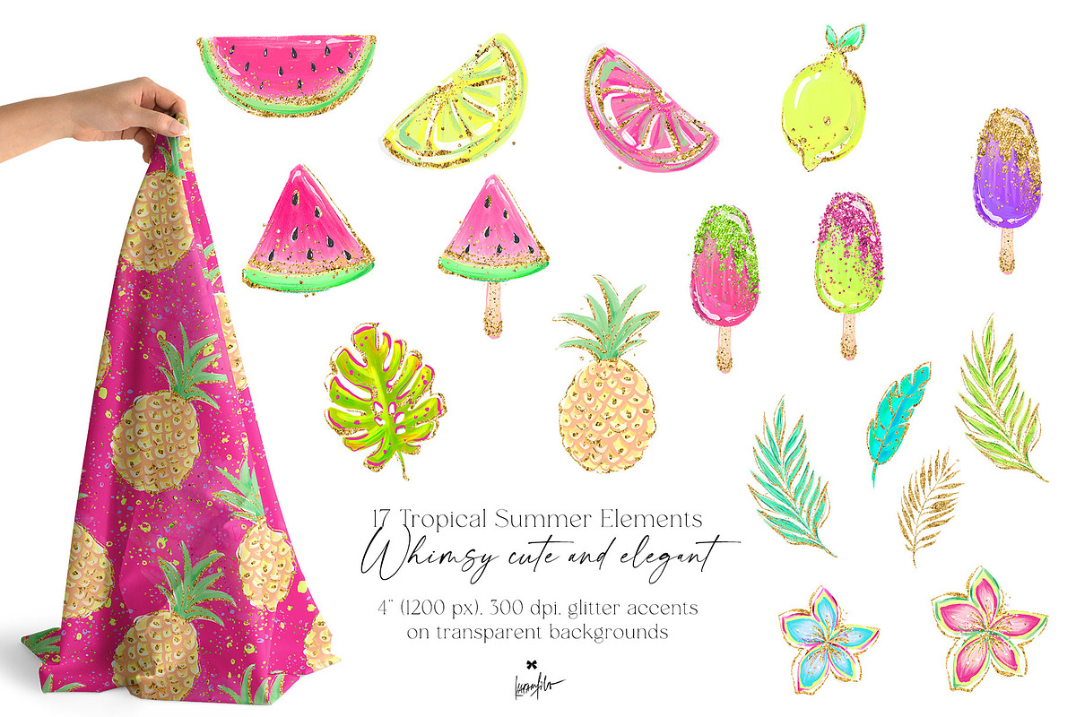 Summer Beach Girls Tropical Clipart, a Person Illustration by KaramfilaS (Photo 7 of 8)