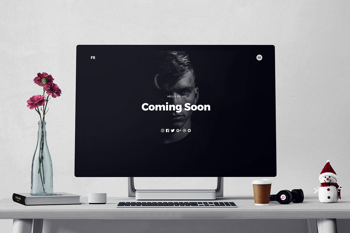 Coming Soon Minimal Template, a Websites & App Template by Faizur Rehman (Photo 2 of 8)