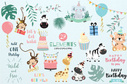 Cute safari set print and pattern, an Animal Illustration by Piixypeach (Thumbnail 9 of 10)