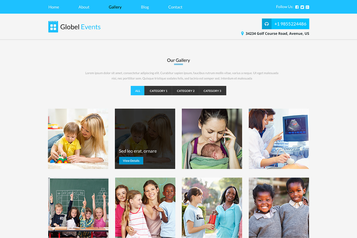 Globel Events PSD Website Template, a Websites & App Template by WebbyTemplates (Photo 4 of 7)