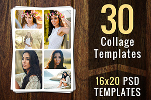 Photo Collage Templates PSD Template