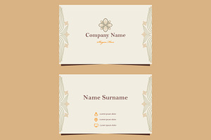 Natural Floral Business card, a Marketing Template by sekitarief