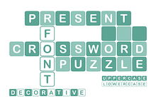Crossword Puzzle - Tile Game Font