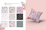 Floral and Leaves Pattern, a Pattern Graphic by Madebyia (Thumbnail 2 of 8)