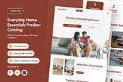 Lifestyle Home Product Catalog Page, a Landing Page Template by productype1 (Thumbnail 1 of 5)