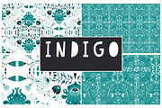 Indigo Seamless Vector Patterns x 10, a Pattern Graphic by illuztrate (Thumbnail 2 of 4)