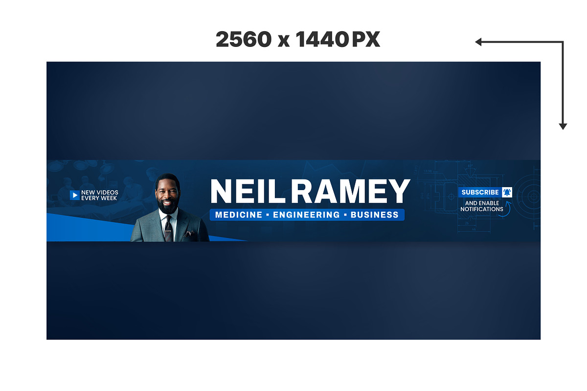 Business Finance YouTube Banner, a Social Media Template by Vaughn Studios (Photo 2 of 5)