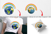 Earth Rainbow Clipart, a Graphic by Artnoy (Thumbnail 4 of 5)