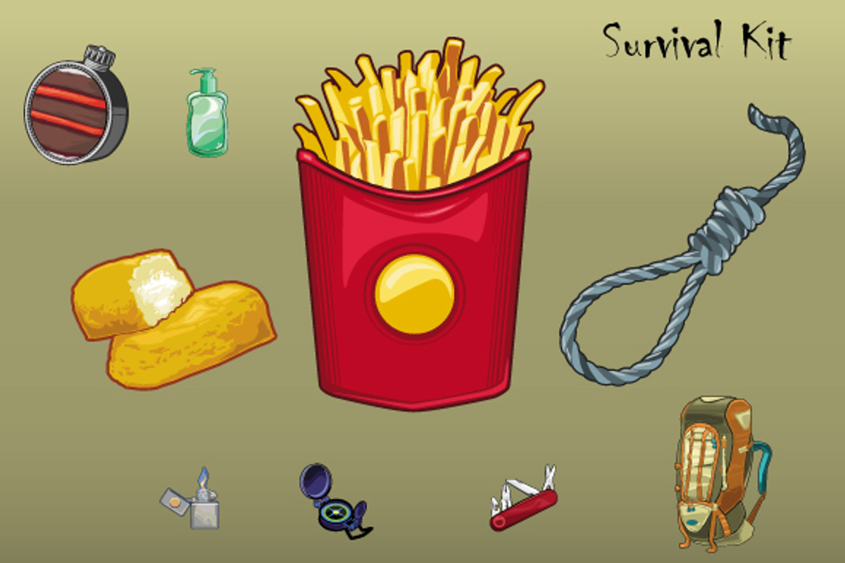 Survival Kit, an Illustration by SteveKnerem