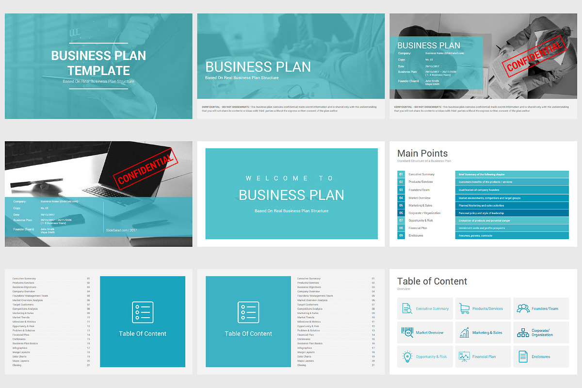 Business Plan Google Slides Template, a Presentation Template by SlideSalad (Photo 6 of 35)