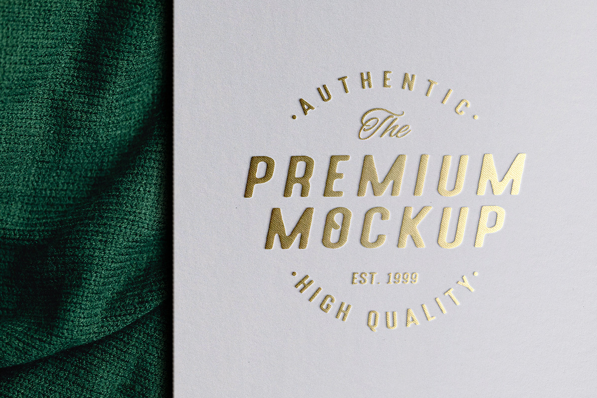 Luxury Gold Foil Logo Mockup, a Product Mockup by Smart Works