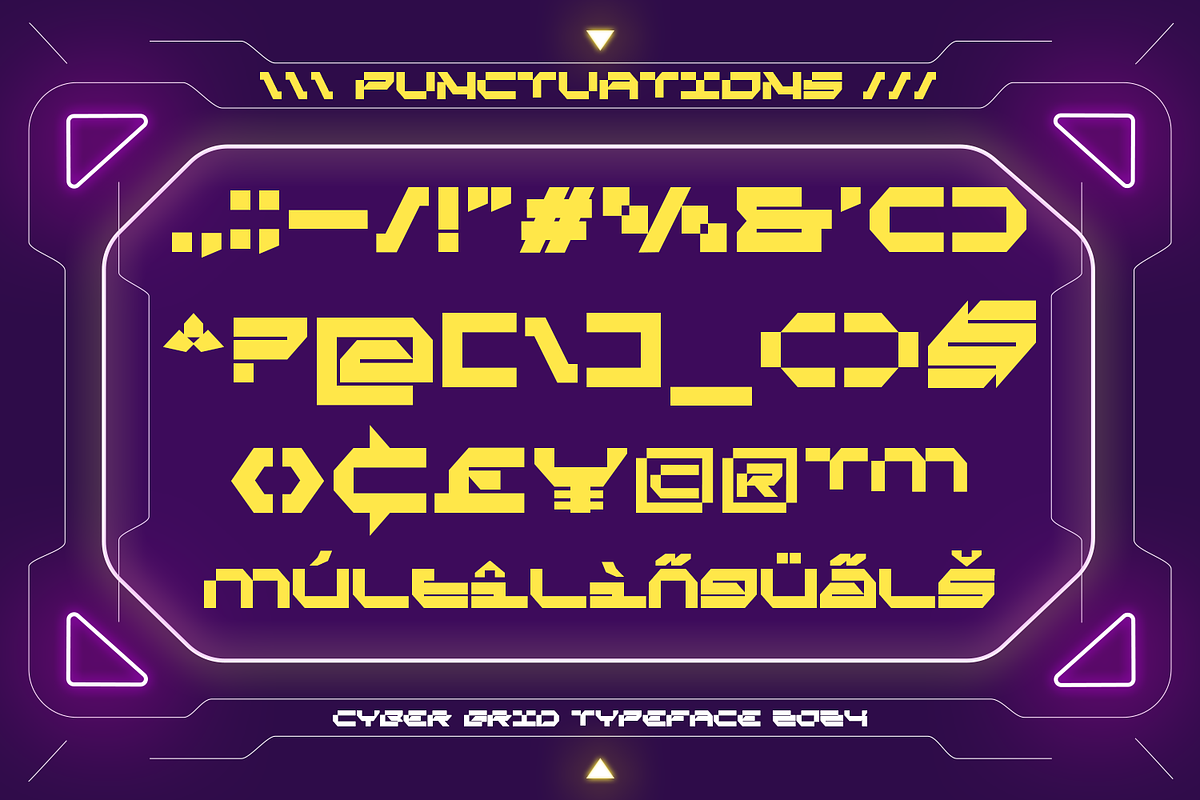 Cyber Grid - Cyber Crypto Font, a Sans Serif Font by Almarkhatype (Photo 12 of 15)