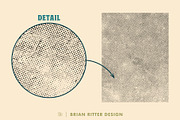 Distressed Halftone Texture Overlays, a Texture Graphic by Brian Ritter Design (Thumbnail 5 of 11)