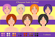 Girl avatar creator (PS), a Person Illustration by Mandarinkas art (Thumbnail 4 of 9)