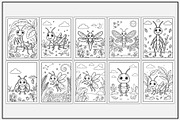 Insects Coloring Pages, an Animal Illustration by Lamia Emad (Thumbnail 2 of 5)