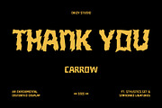 Carrow – Experimental Distrorted, a Sans Serif Font by Drizy (Thumbnail 10 of 10)
