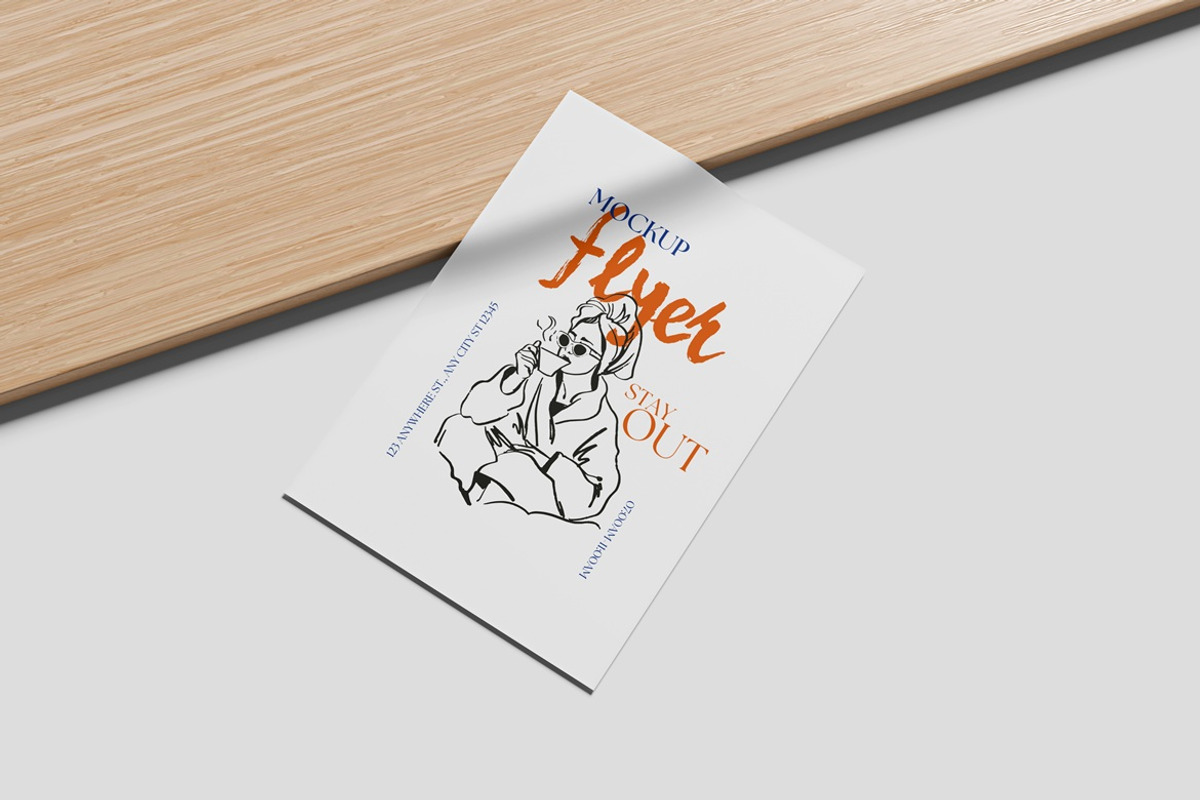 Flyer Mockup, a Books & Magazine Mockup by Akaimockup (Photo 4 of 5)