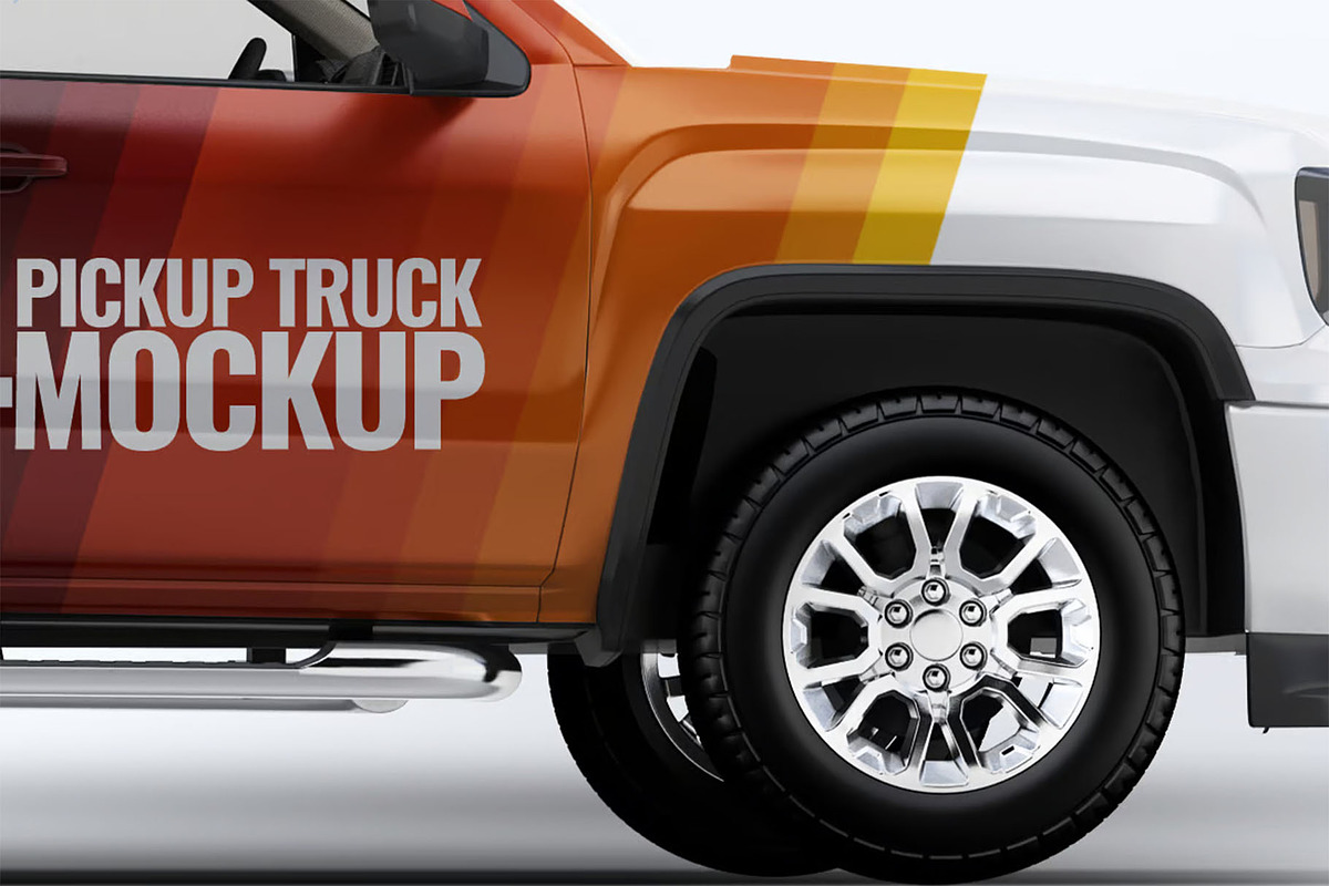 Truck 4X4 Mock-Up, a Product Mockup by DesignRushMarket (Photo 5 of 7)