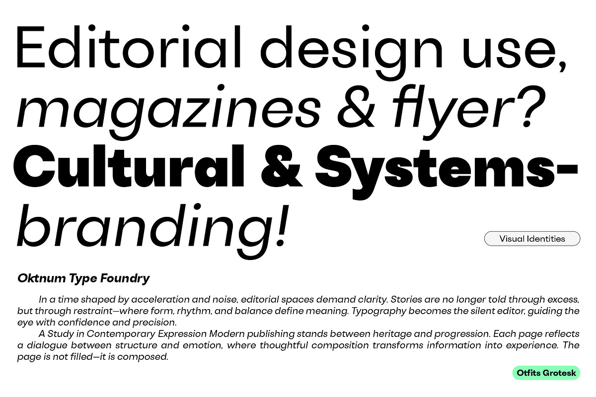 Otfits Grotesk Display, a Sans Serif Font by Oktnum Type Foundry (Photo 15 of 17)