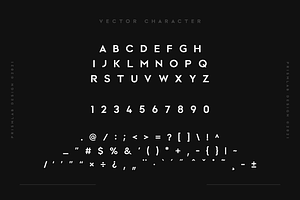 Vector A Logo Sans Typeface