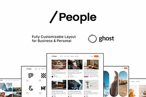 People - Customizable Ghost Theme, a Websites & App Template by etigma.com